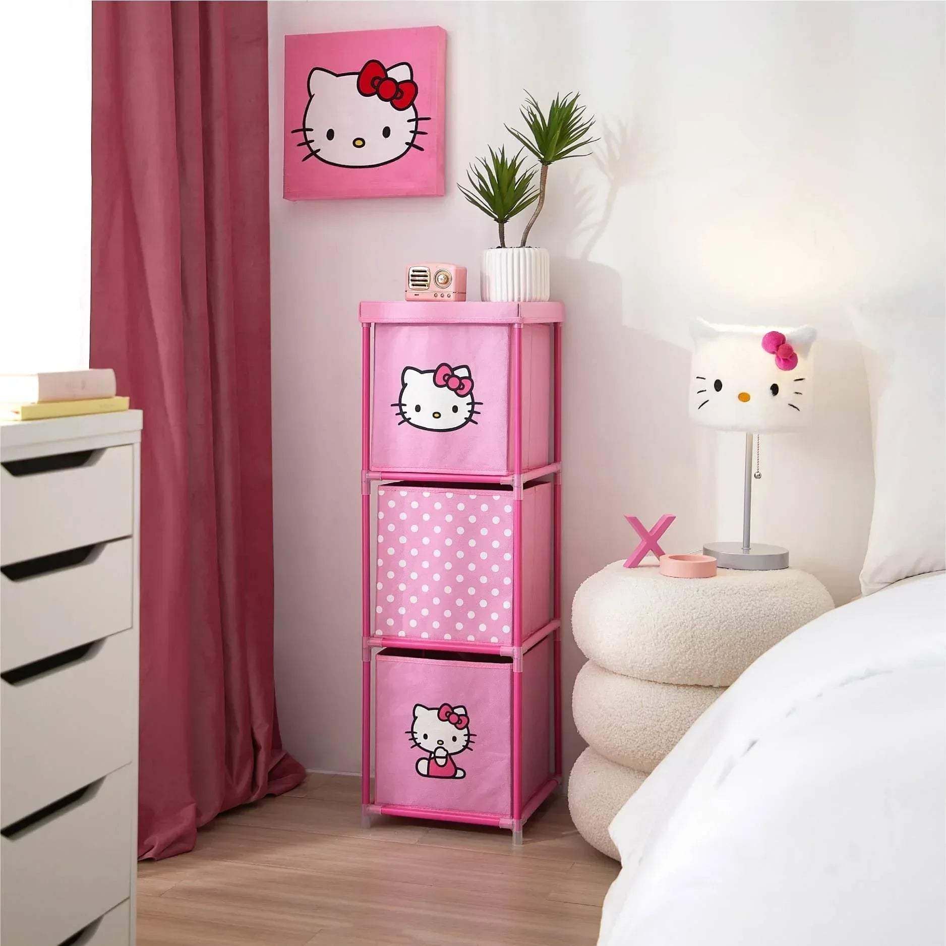 Hello Kitty Kids' Storage Tower, Pink