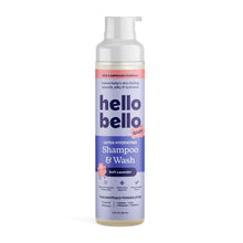 Hello Bello baby ultra-hydrating shampoo and wash bottle, soft lavender
