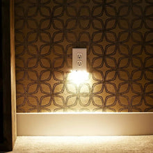 LED duplex outlet cover with glowing light, white duplex design