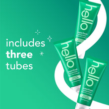Fluoride-free spearmint toothpaste tubes set, includes three tubes