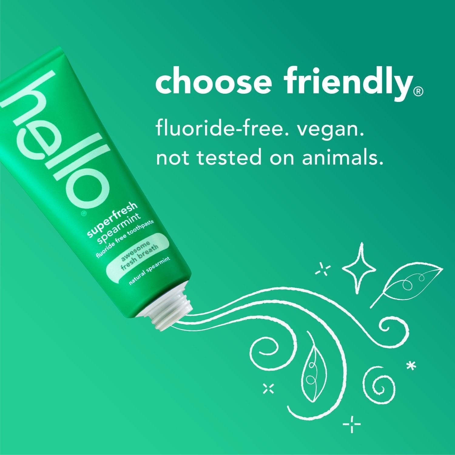 Hello Superfresh Fluoride Free Toothpaste, 5.0 oz., 3 pk.
