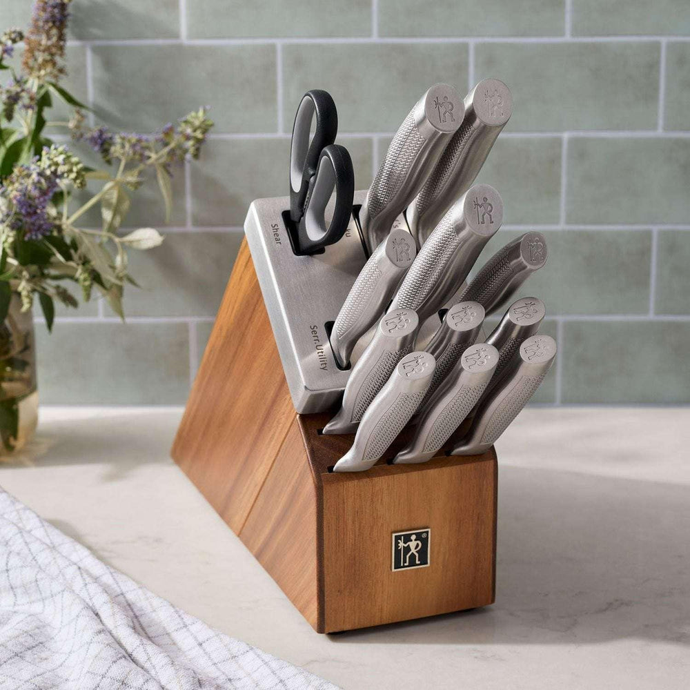 Henckels Diamond 13-Piece Self-Sharpening Acacia Block Set - USA MEGA SHOP