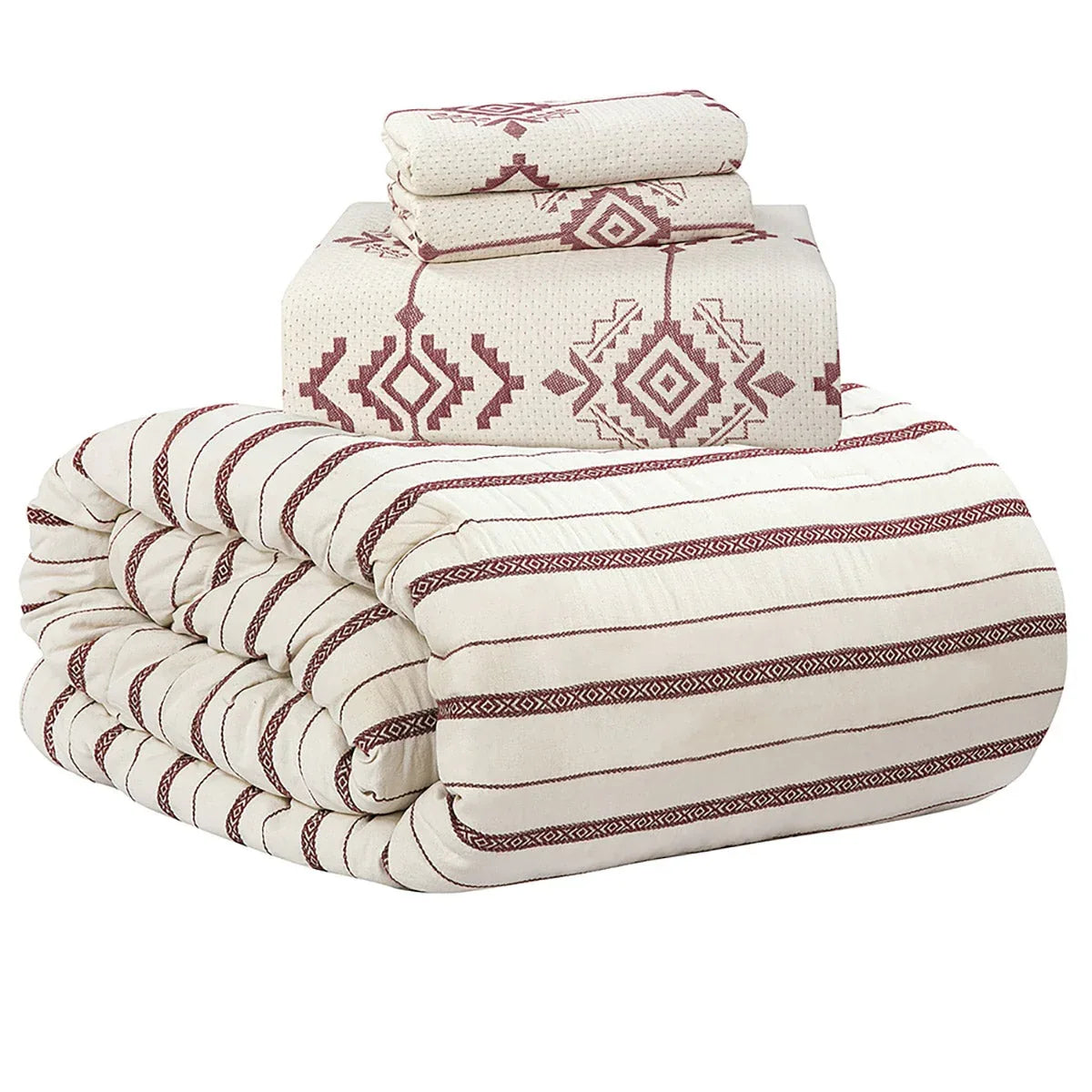 Heritage Threads 4-Piece Coverlet Set with Comforter - USA MEGA SHOP