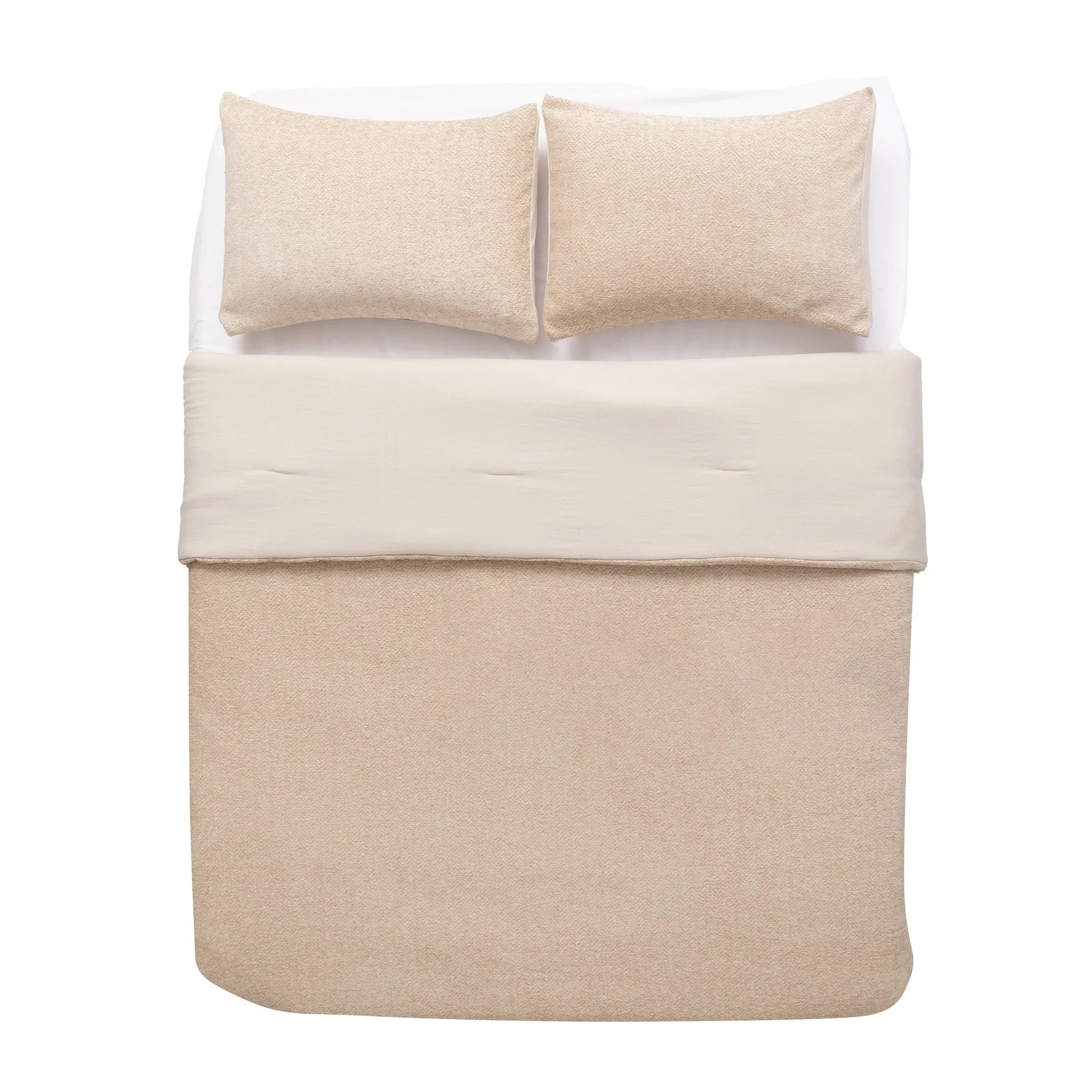 Herringbone Chenille 3-piece Comforter Set - USA MEGA SHOP