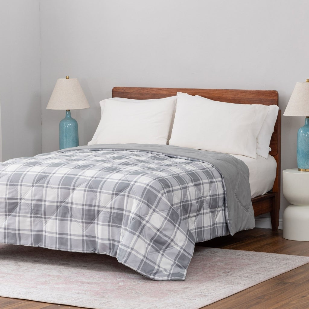 Herringbone Microfiber Down Alternative Blanket