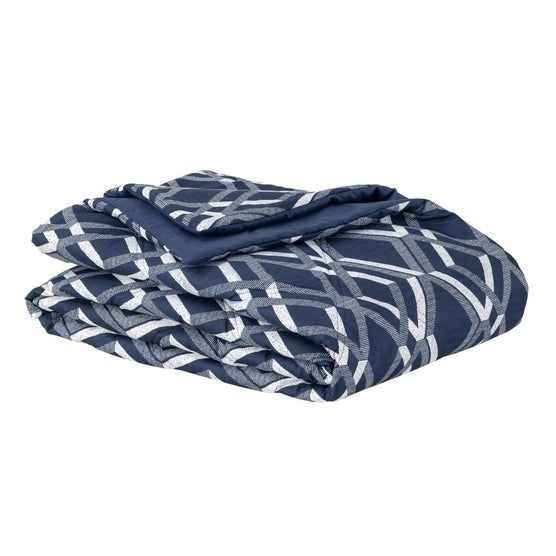 Herringbone Microfiber Down Alternative Blanket, Twin