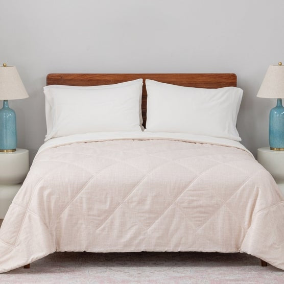 Herringbone Microfiber Down Alternative Blanket
