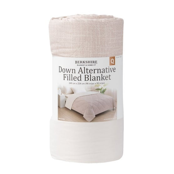 Herringbone Microfiber Down Alternative Blanket