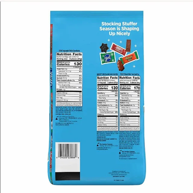 Hershey Stocking Stuffer Shapes, 59.25 oz. - USA MEGA SHOP