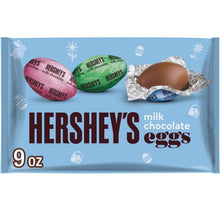 Milk chocolate Easter candy eggs bag with Hershey's Eggs label, 9 oz, blue wrapper