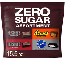 Zero Sugar Assortment candy bag, maroon pouch with brand label panels