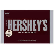 Hershey's milk chocolate 36 count panel on wrapper