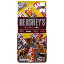 Hershey's miniatures variety pack with chocolate candy, 180 pieces, front view
