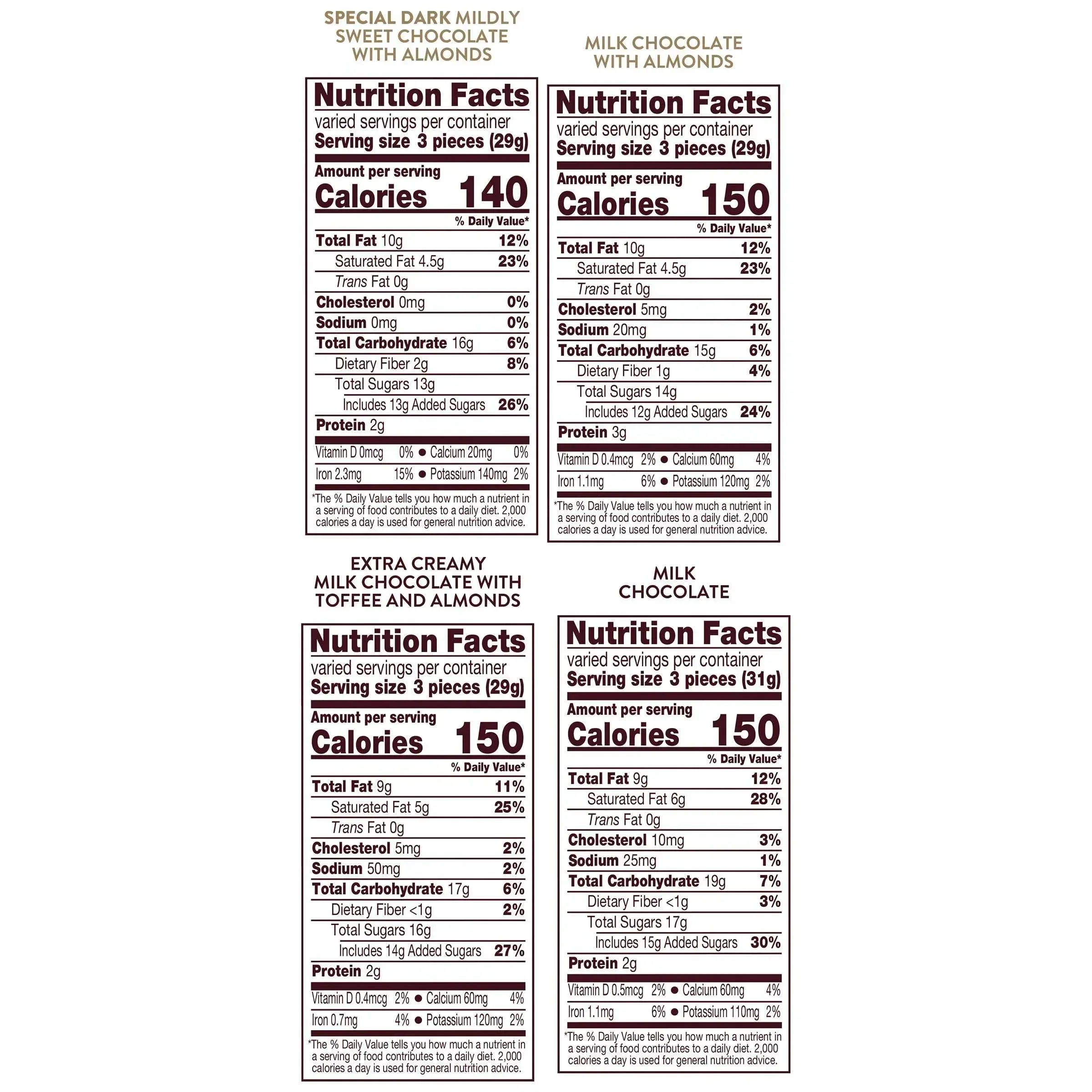 Hershey's Nuggets Assortment, Variety Pack, 145-count