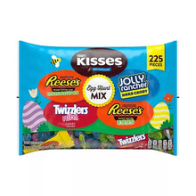 Assorted Easter candy bag with Kisses, Reese's, Jolly Rancher, Twizzlers labels