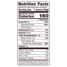 Nutrition Facts panel for milk chocolate candy: 160 calories per 7 pieces (32g)