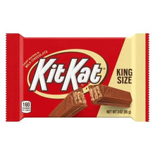 Kit Kat King Size bar wrapper with red panel, wafer pieces, and net wt 3 oz