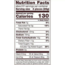 Reese's miniature cups nutrition facts close-up, serving size 3 pieces