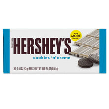Hershey's Cookies n' Creme chocolate bar multipack, 36-count box front