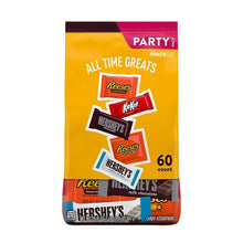 Assorted candy bulk bag, 60 count, with Reese's, Kit Kat, and Hershey's logos
