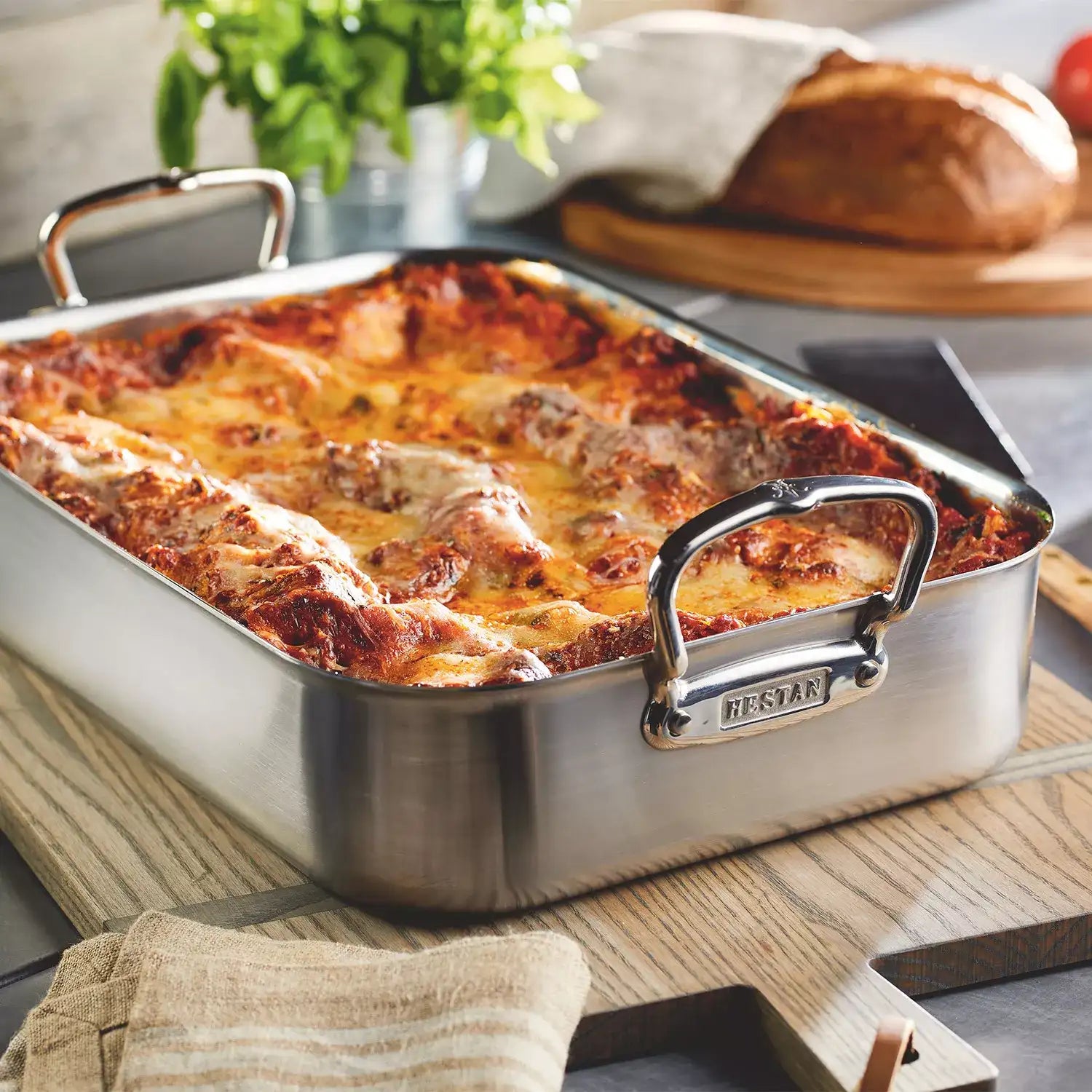 Hestan Provisions Roasting Pan with Stainless Steel Rack