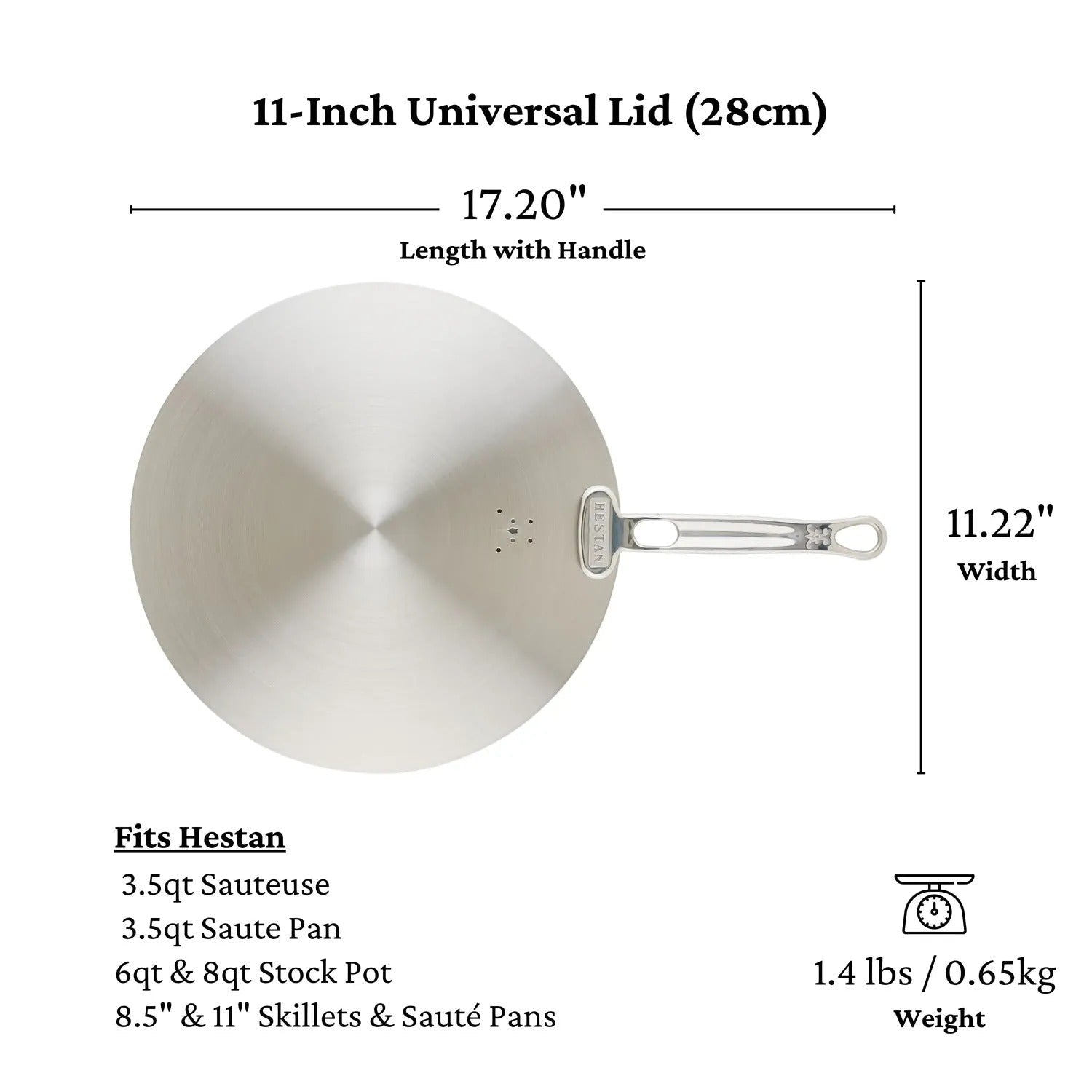 Hestan Provisions Stainless Steel Universal Lid