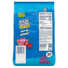 Jolly Rancher hard candy pouch back with Nutrition Facts and barcode