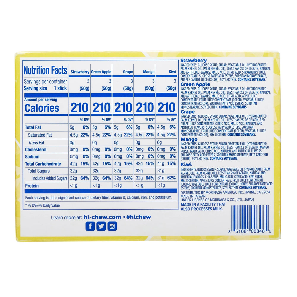 Hi-Chew Fruit Chews, Variety, 1.76 oz, 15-count - USA MEGA SHOP