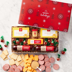Hickory Farms Happy Holidays Meat & Cheese Gift Box, 1.45 lbs Total - USA MEGA SHOP
