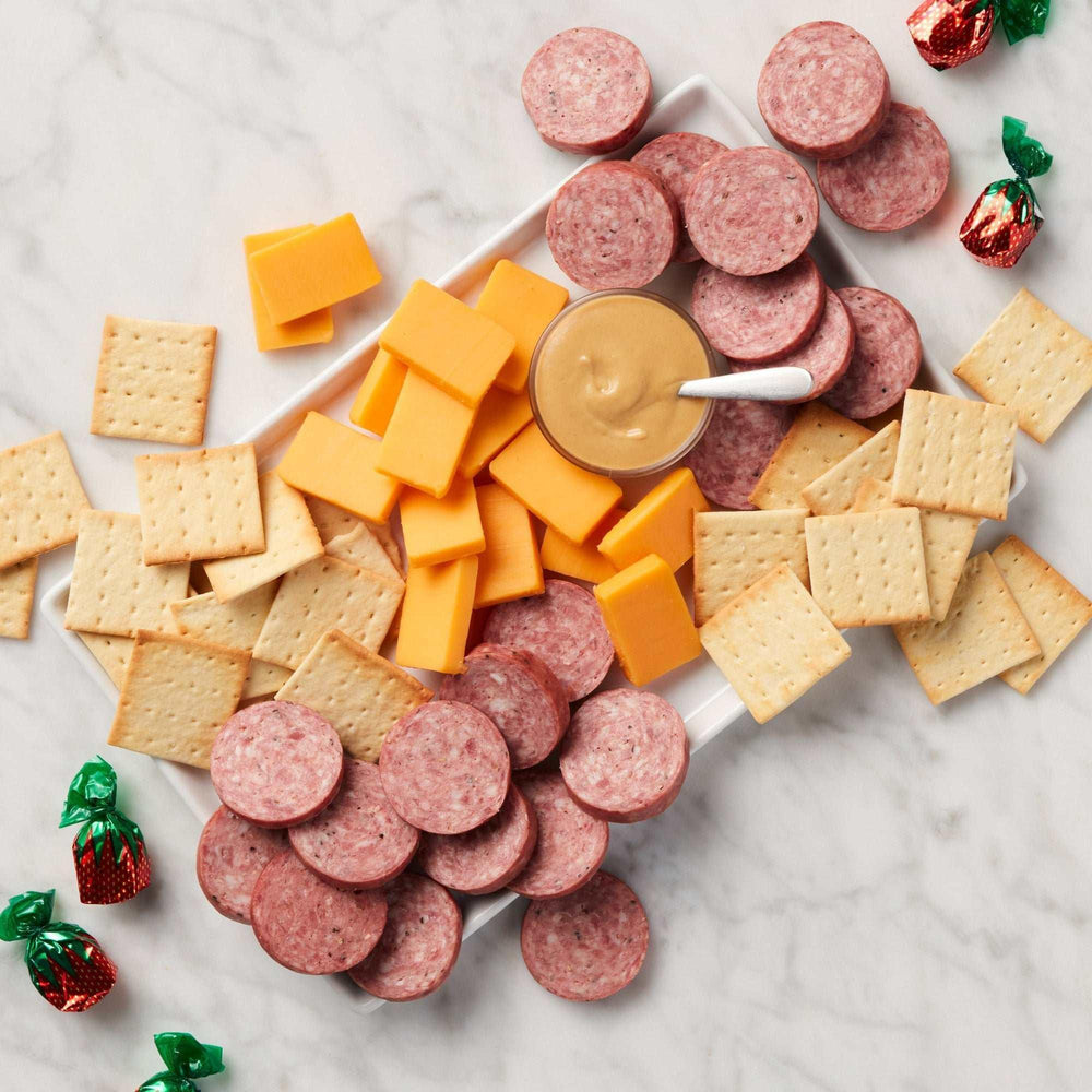 Hickory Farms Happy Holidays Meat & Cheese Gift Box, 1.45 lbs Total - USA MEGA SHOP