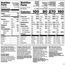 Nutrition Facts panel with ingredient and allergy information