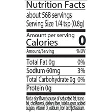 Nutrition Facts panel showing serving size, calories, and sodium for seasoning mix