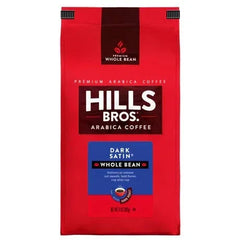 Hills Bros. Coffee Dark Satin - Dark Roast - Whole Bean - Premium Arabica
