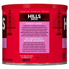 Hills Bros. Coffee Donut Shop - Medium Roast - Ground - Premium Arabica