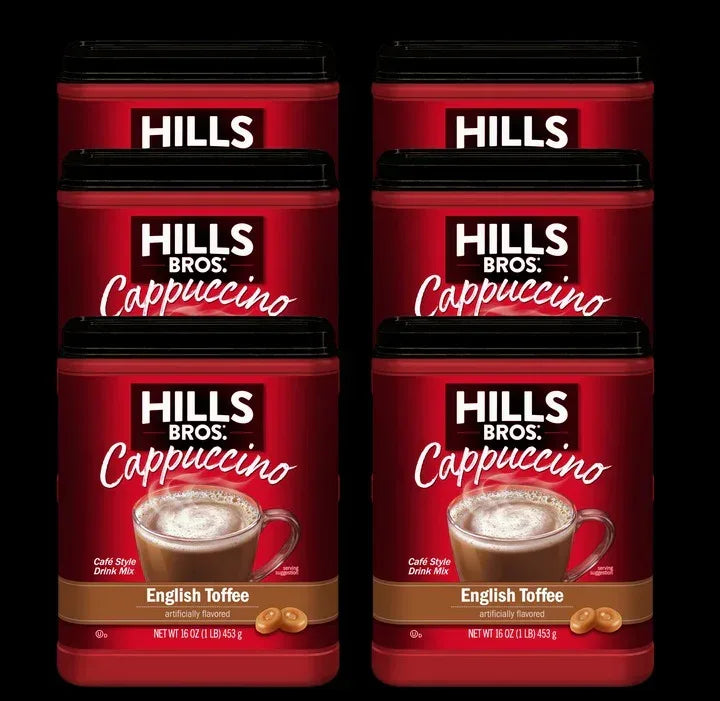 Hills Bros. Cappuccino English Toffee - Instant Cappuccino Mix