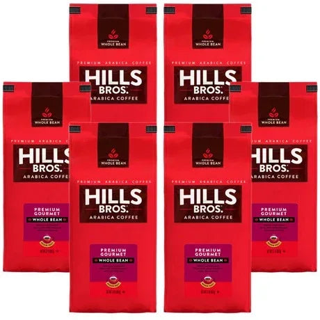 Hills Bros. Coffee Premium Gourmet - Medium Roast - Whole Bean - Premium Arabica