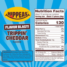 Hippeas Flavor Blast! Trippin' Cheddar Baked Chickpea Puffs, 13 oz. (PACK OF 3 )