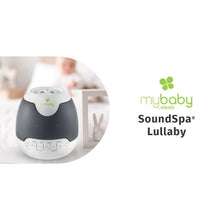 mybaby SoundSpa Lullaby baby projector device with brand logo on a white background