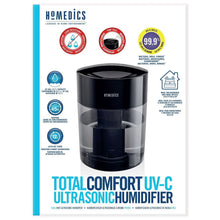 Total Comfort UV-C ultrasonic humidifier product box with front device image