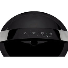 Black UV-C ultrasonic humidifier top control panel with LED icons