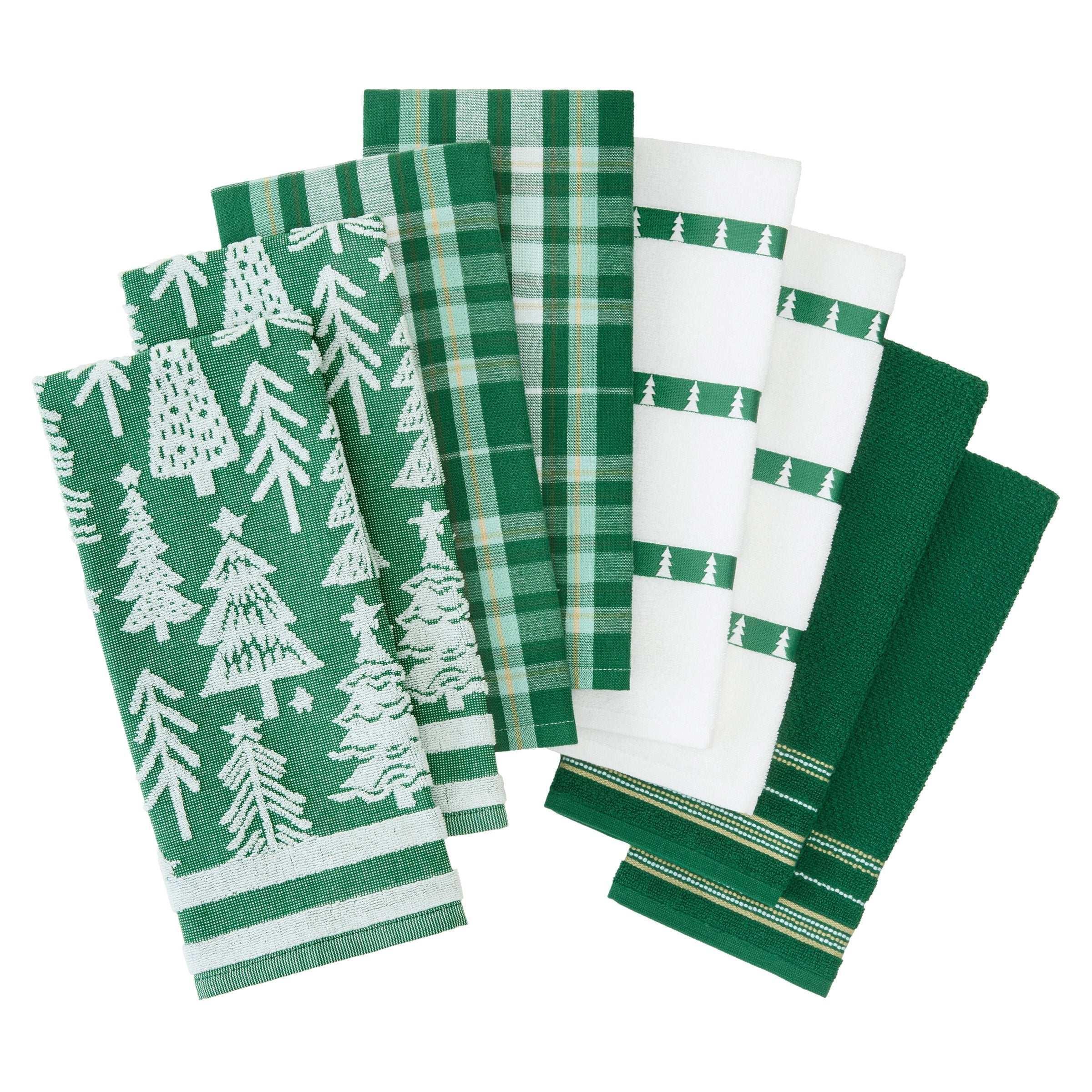 Holiday Kitchen Towels, 8-pack