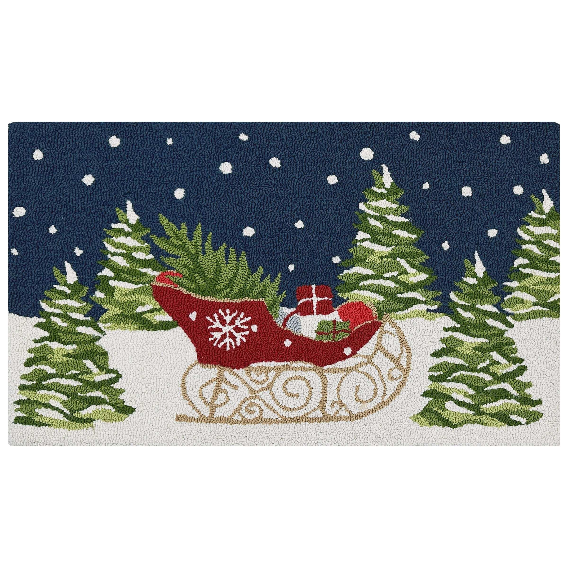 Holiday Hooked Accent Rug, 22‚Äù x 38‚Äù - USA MEGA SHOP
