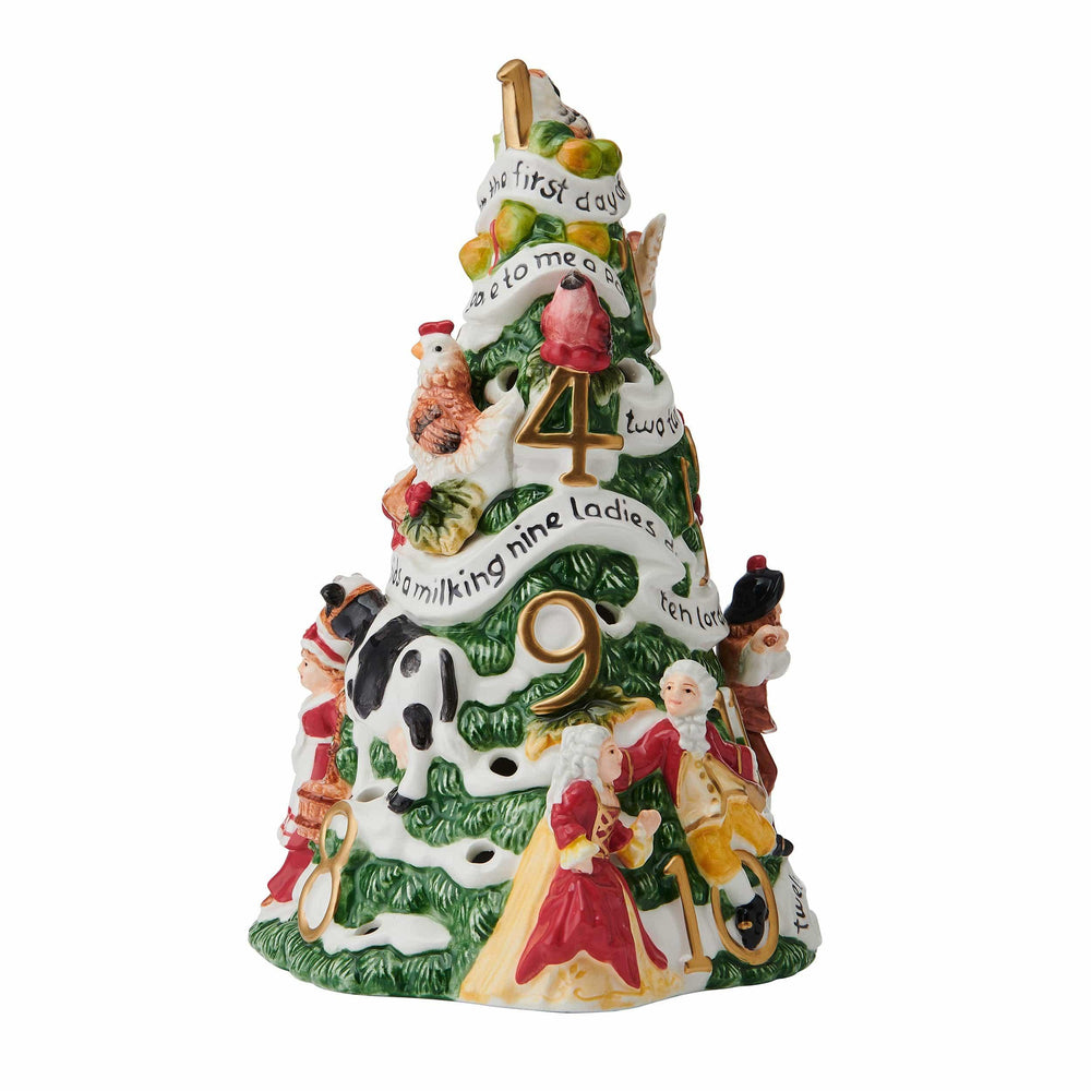 Holiday Luminary Christmas Tree LED Figurine, 9.5 IN - USA MEGA SHOP