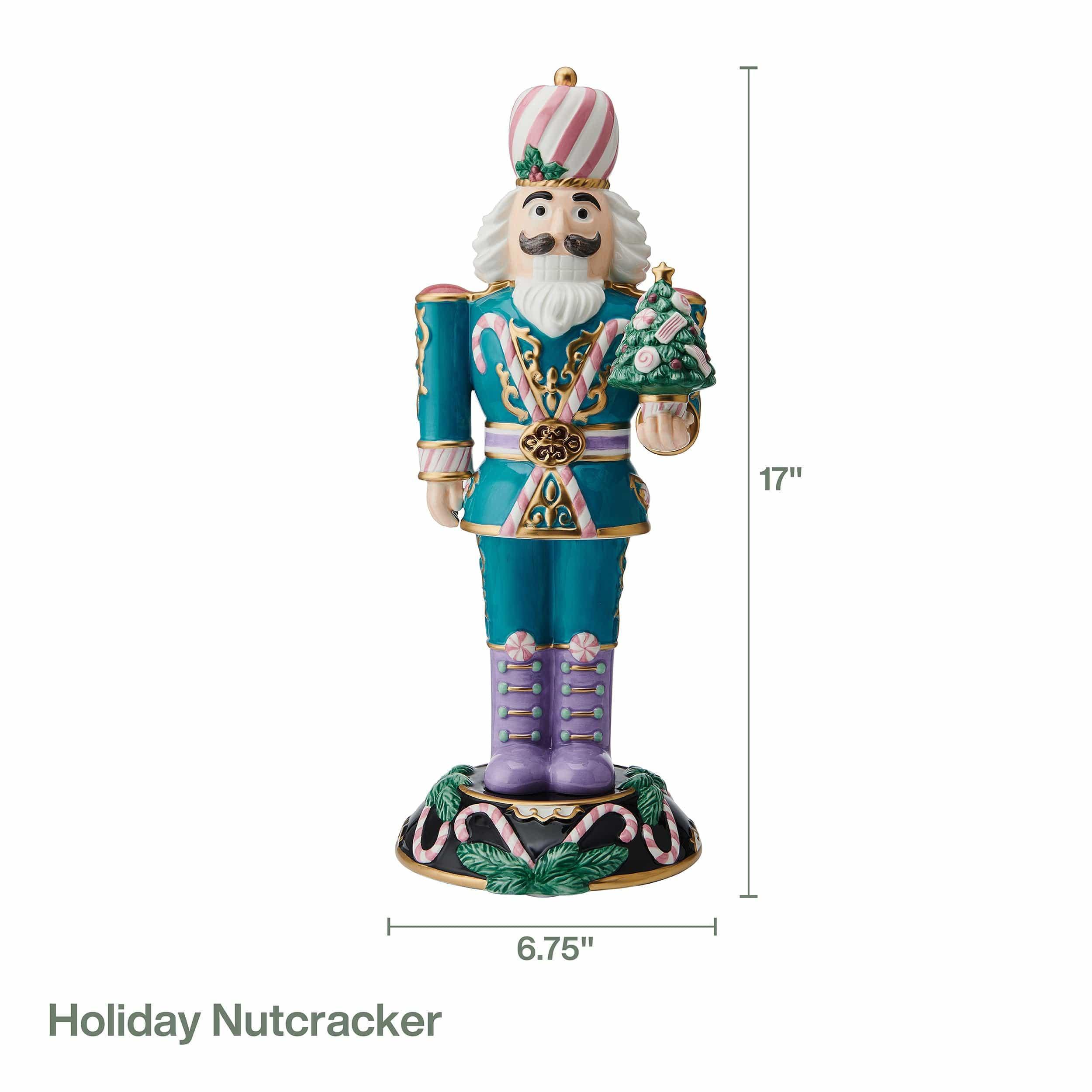 Holiday Nutcracker Pastel Sugar Plum King, 17 IN - USA MEGA SHOP