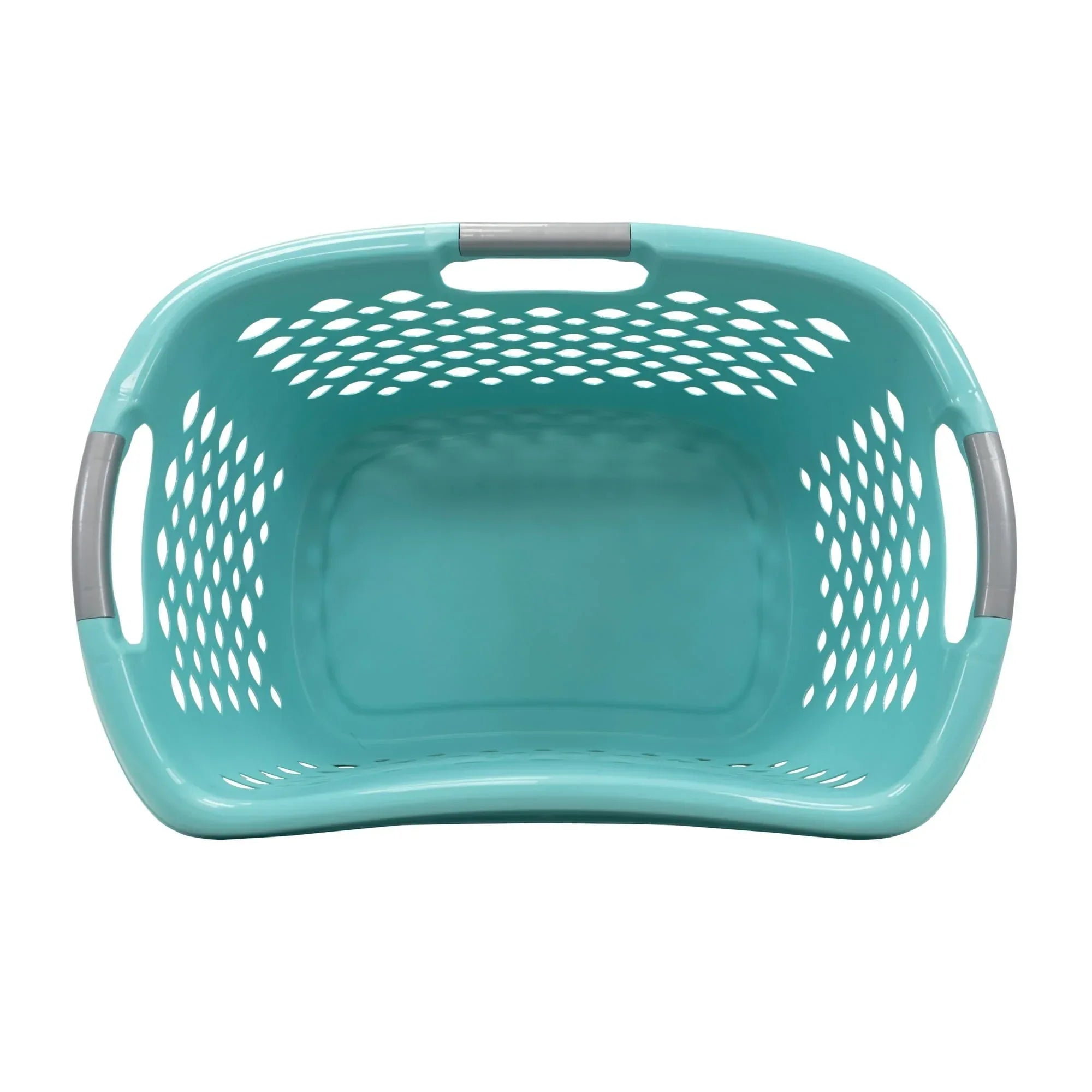Home Logic 1.8 Bushel Hip Grip Plastic Laundry Basket, Teal, Adult