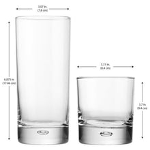 Home Essentials Bubble Sham Drinkware, Set of 16