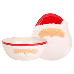 Home Essentials Santa Serving Bowl and Platter Set - USA MEGA SHOP