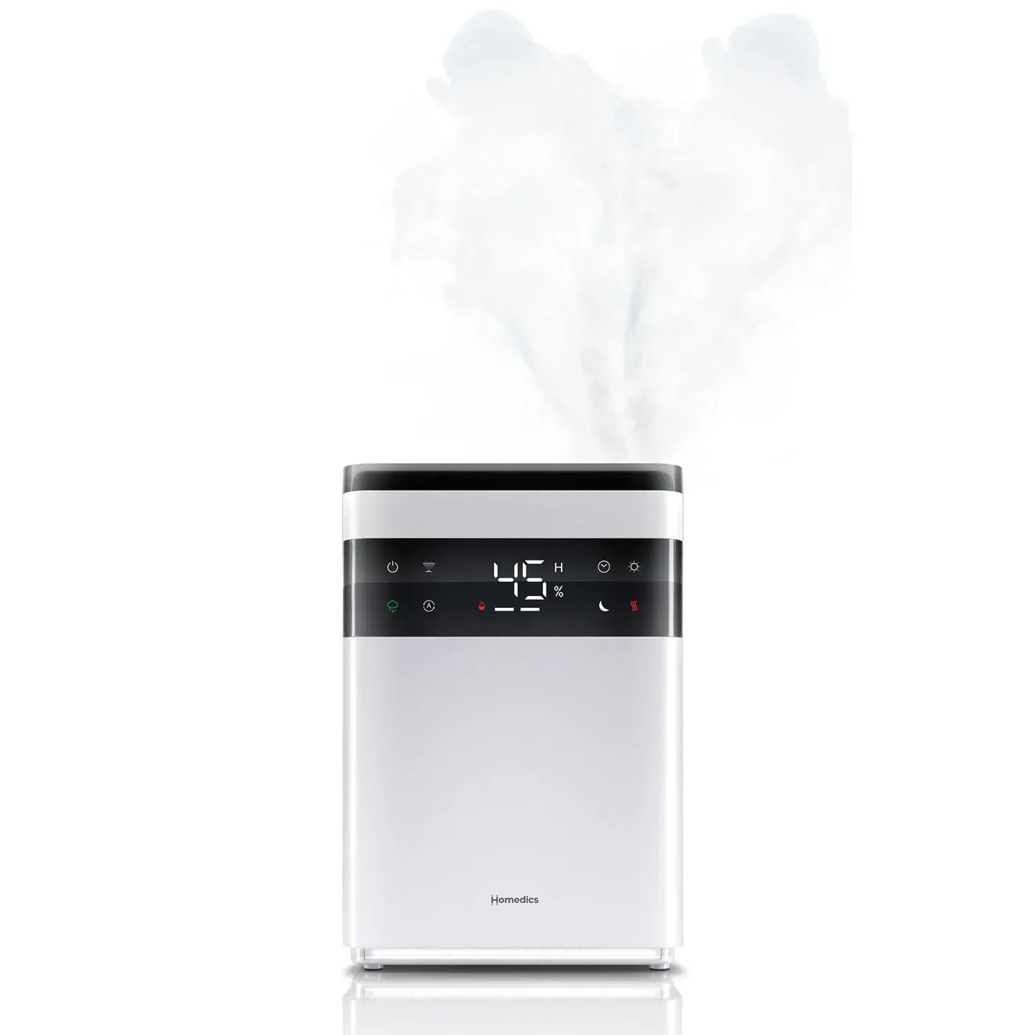 Homedics Premium Warm & Cool Mist Ultrasonic Humidifier, Topfill, 58 Hour Runtime