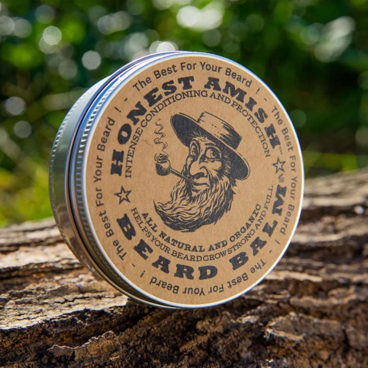 Honest Amish Beard Balm All Natural and Organic, 2 oz
