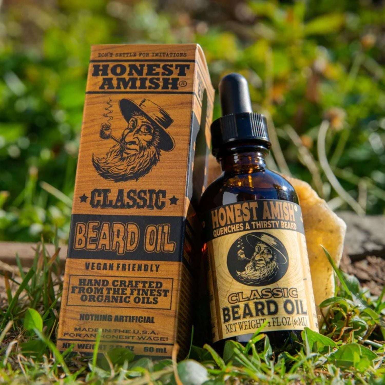 Honest Amish Classic Organic Beard Oil, 2 fl oz